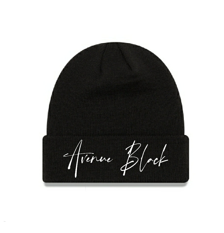 Avenue Black Brand Beanie